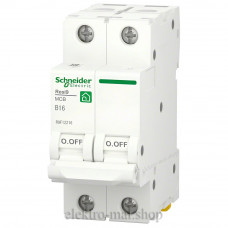 Автоматичний вимикач 6кА  B16/2р, Resi9 Schneider Electric R9F02216