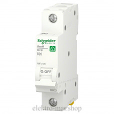 Автоматичний вимикач 6кА  B20/1р, Resi9 Schneider Electric R9F02120
