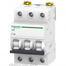 Автоматичний вимикач 6кА  С50/3р, Acti9 Schneider Electric A9K2450