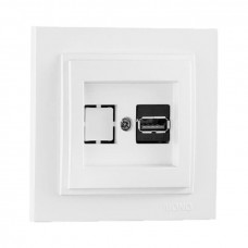 Розетка USB Mono Despina білий
