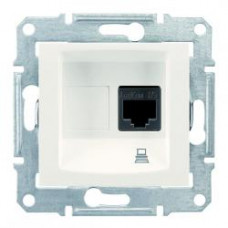 Розетка комп`ютерна RJ45 Sedna слонова кістка 