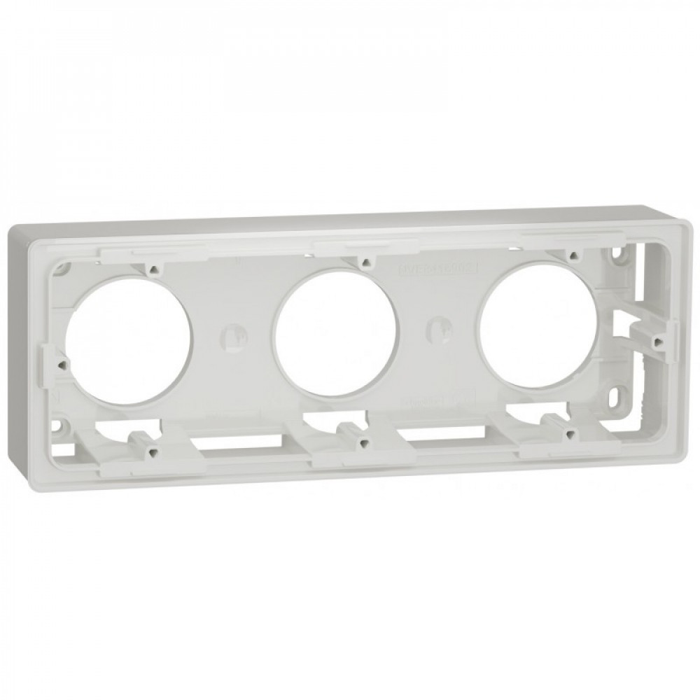 Коробка наружна 3-постова Unica NEW білий