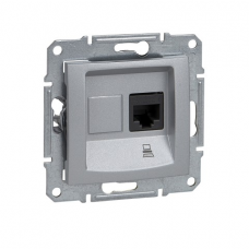 Розетка комп`ютерна RJ45 Sedna алюміній