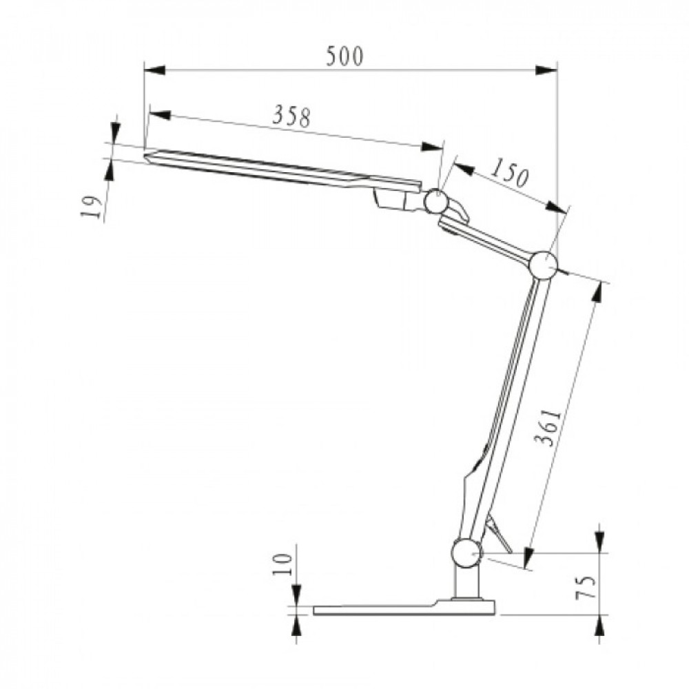 Настільна Led лампа EBRU 10W  3000/4000/6500К