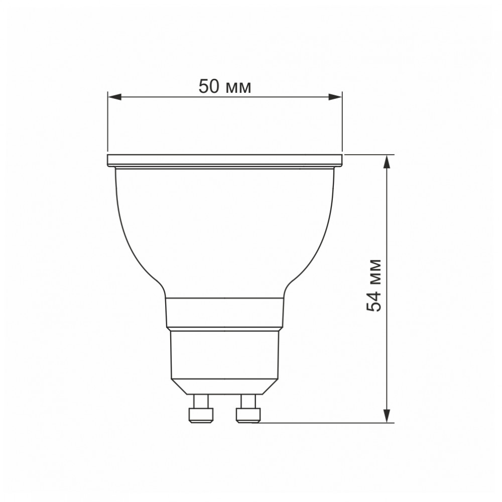LED лампа Videx MR16e 6W GU10 4100K