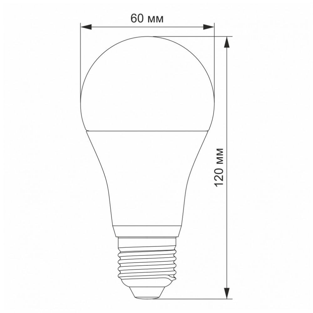 LED лампа Videx A60e 8W E27 4100K