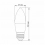 LED лампа Videx C37e 7W E27 4100K