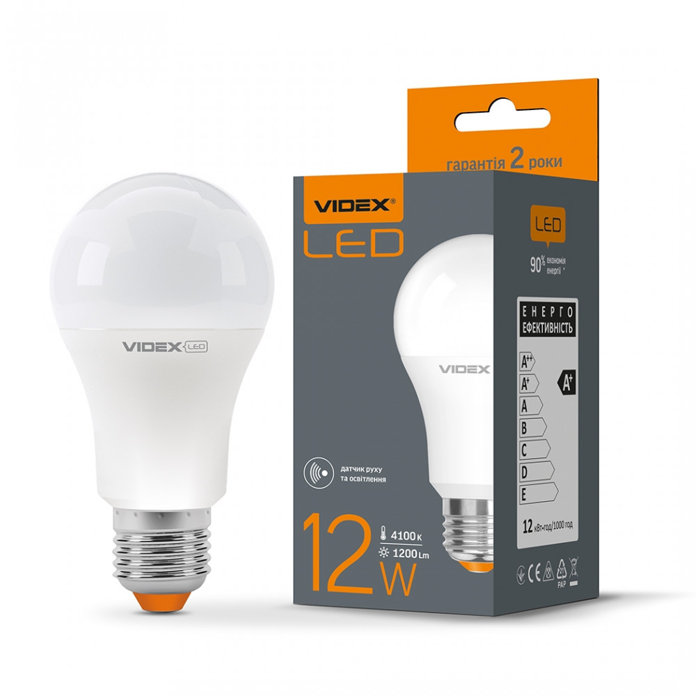 LED лампа Videx A60e 12W E27 4100K