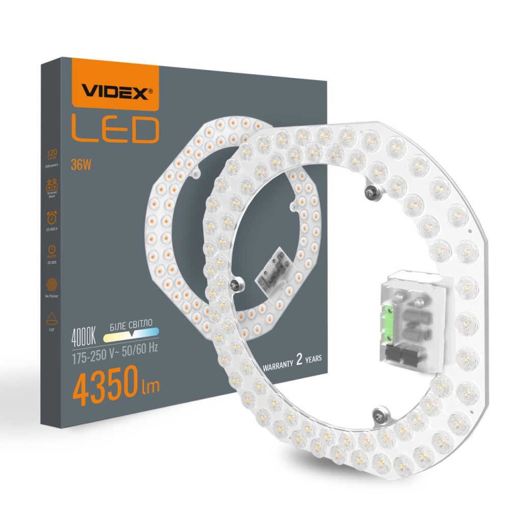  LED модуль для світильників (ремкомплект) 36W 4000K VIDEX VL-MLC-364