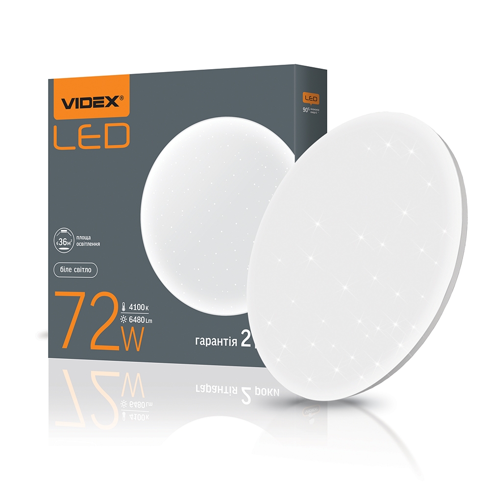 Світильник Led настінно-потолочний VIDEX 72W 4100K Зоряне небо