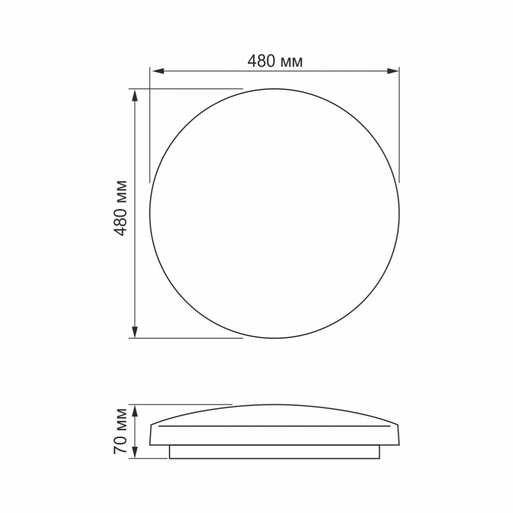 Світильник Led настінно-потолочний VIDEX 72W 4100K Зоряне небо