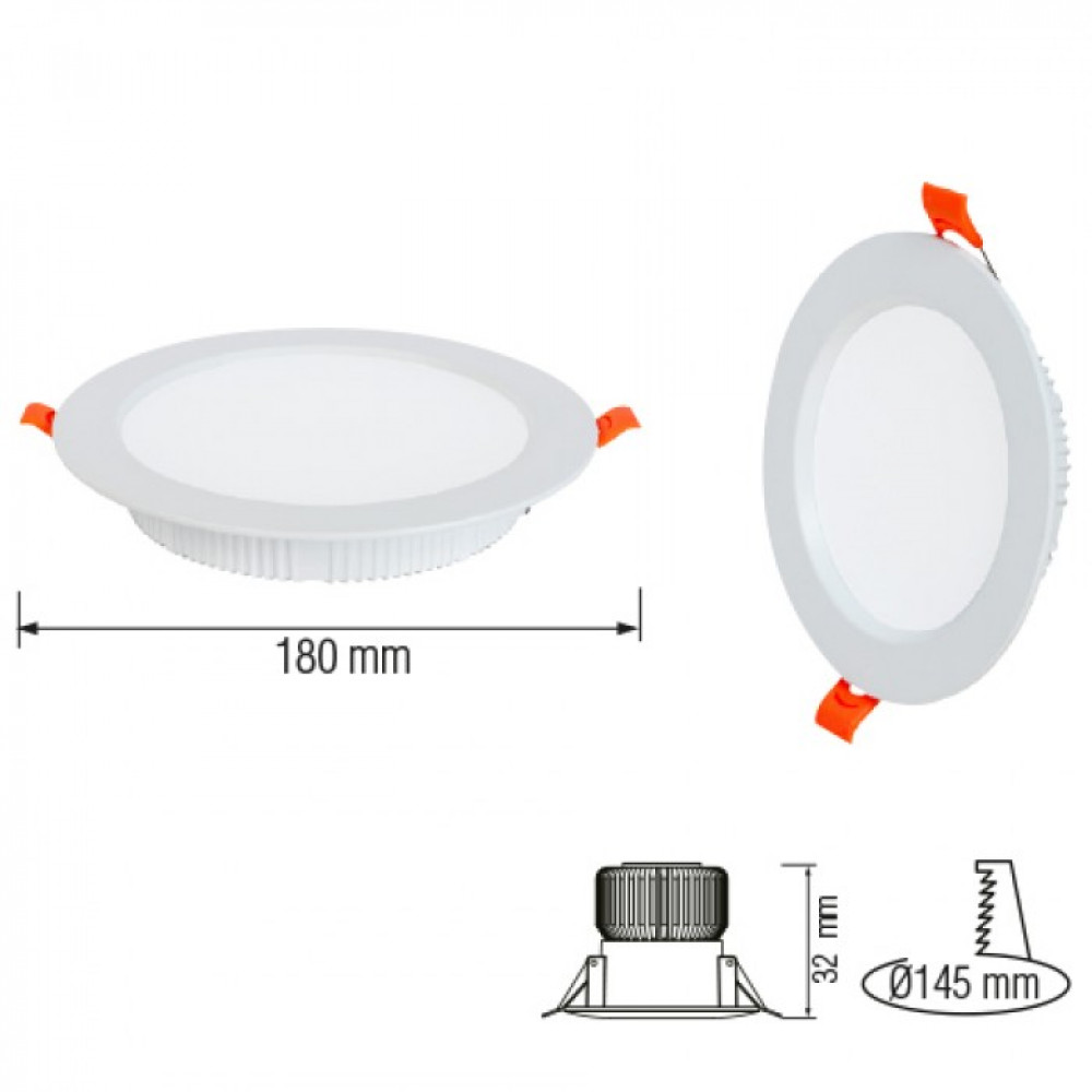 Светильник точечный 24W Horoz Electric ALEXA-24, 4200К