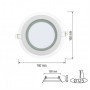 Светильник точечный 12W Horoz Electric CLARA-12, 4200К