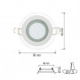 Светильник точечный 6W Horoz Electric CLARA-6, 6400К