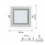 Светильник точечный 12W Horoz Electric MARIA-12, 4200К