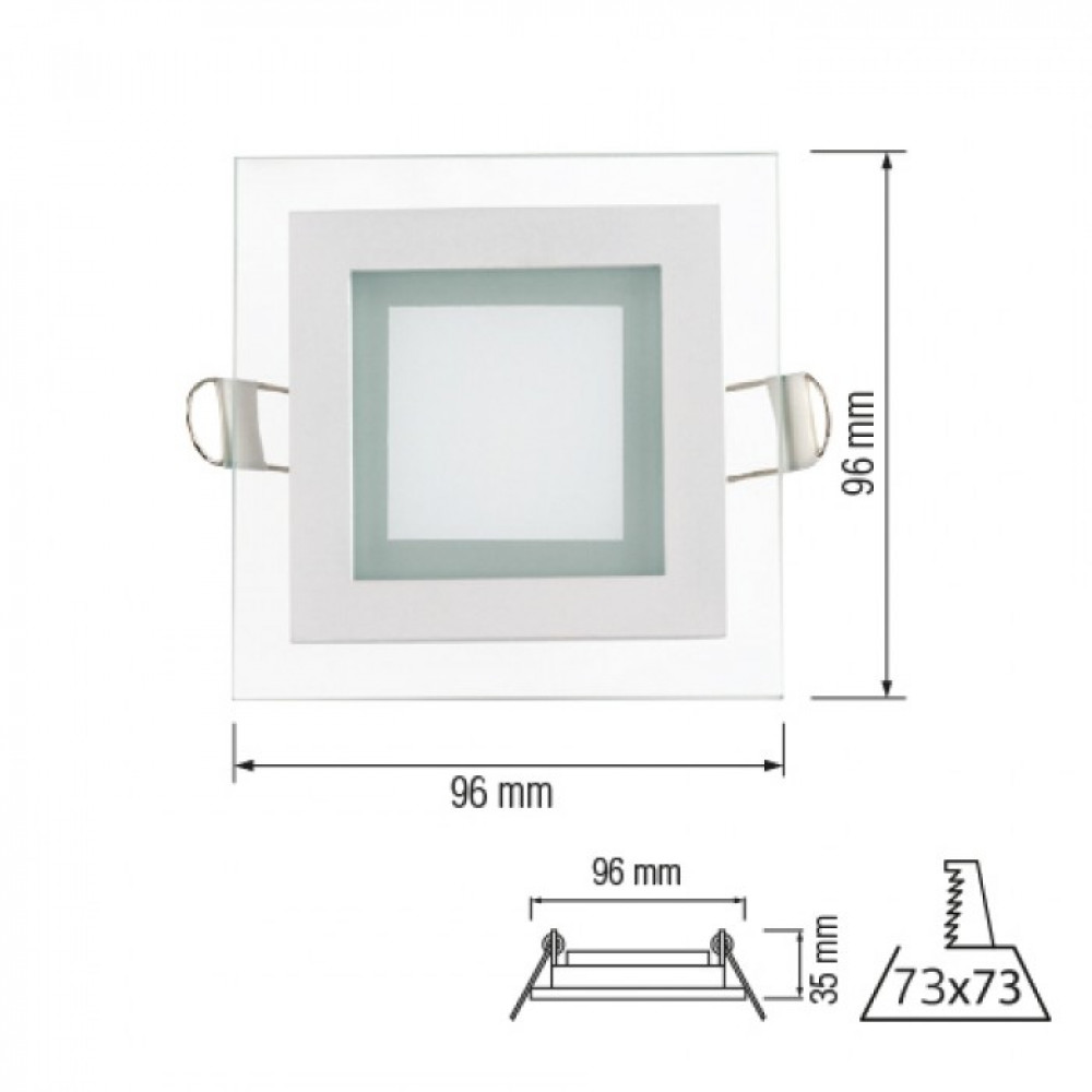 Светильник точечный 6W Horoz Electric MARIA-6, 4200К