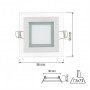 Светильник точечный 6W Horoz Electric MARIA-6, 4200К