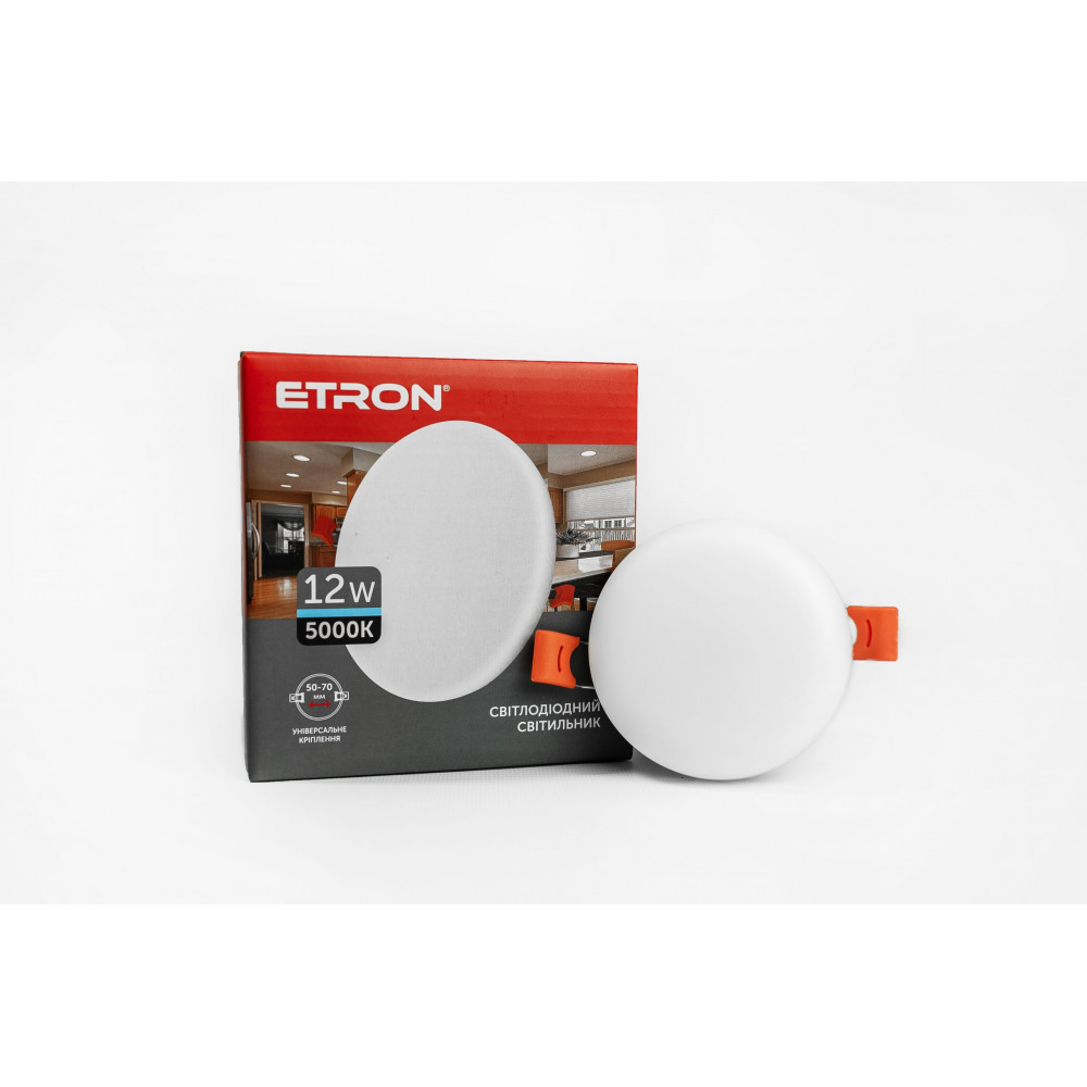 Світильник точковий 12W Etron, 5000К