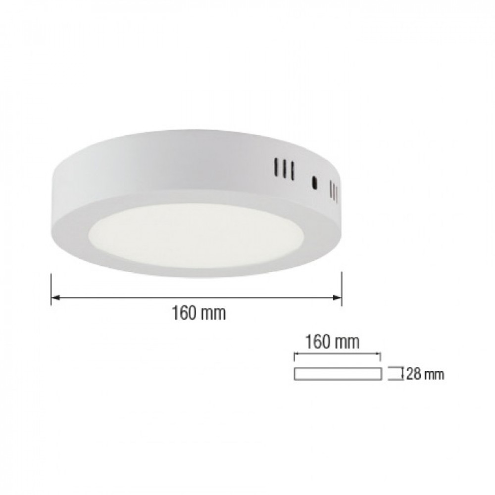 Світильник Led накладний  Horoz Electric Caroline 12W 6000K 