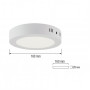 Світильник Led накладний  Horoz Electric Caroline 12W 6000K 