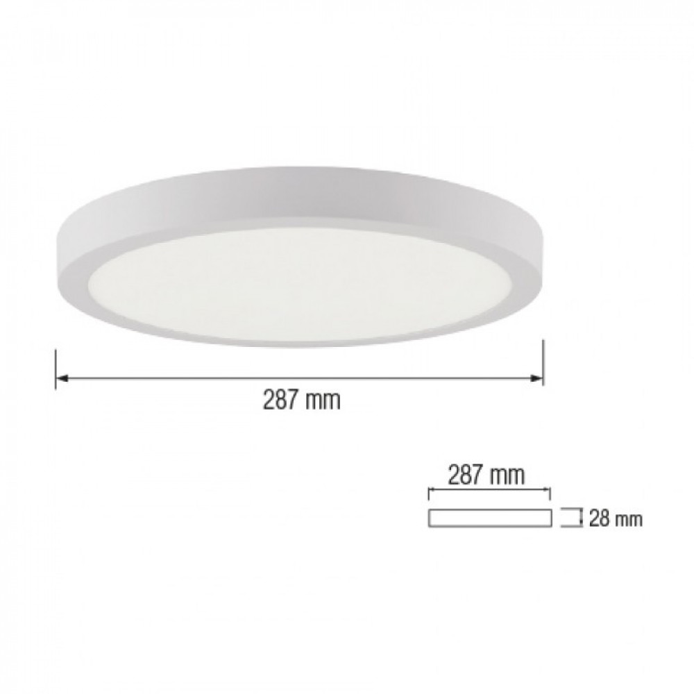 Світильник Led накладний  Horoz Electric Caroline 28W 4200K 