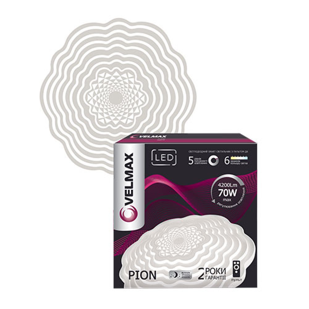 Світильник з пультом Velmax V-CL-Pion, 70W, 3000K-6500K